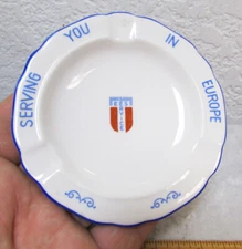 EES service ceramic ashtray Serving you in Europe by Rieber Barvaria NICE!