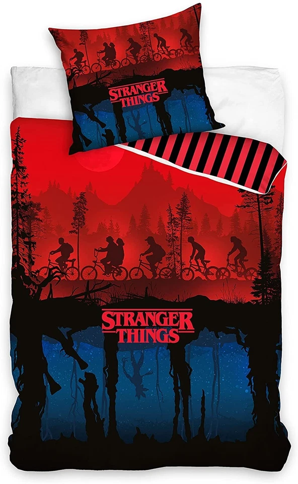 Stranger Things Single Duvet Cover The Upside Down Design Official Netflix Teens - Image 2 of 4