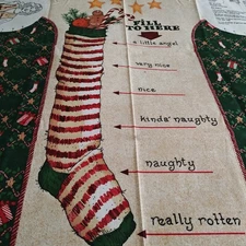 Daisy Kingdom HO HO HO Vest Cut And Sew Fabric Panel Holiday 