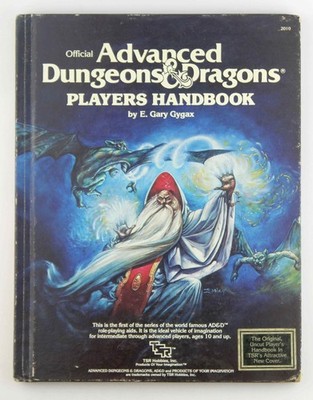 AD&D Players Handbook Updated Cover Gary Gygax ORIGINAL