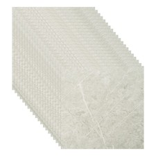 20pcs 11.8"x11.8" Peel and Stick Backsplash Marble PVC Wall Tile, Gray Yellow