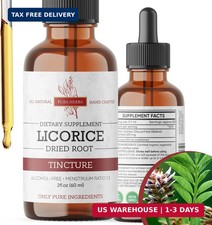 Pura Herba Licorice Root Liquid Extract  Alcohol-Free, Vegan, Non-GMO, Gluten-F