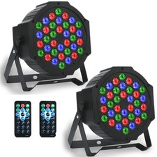 Stage Lights Dj 9-Mode RGB led 2 Pack, 36LED - 2 Pack