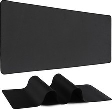 Mouse Pad Gaming - Desk Mat for Keyboard and Mouse - Black Large Mouse Pad for D