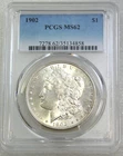 1902 P Morgan Silver Dollar PCGS MS62 Frosty White Luster PQ coin #H326