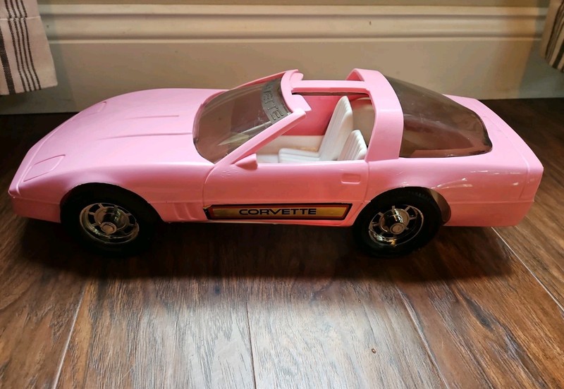Vintage 1980s Gay Toys Inc. Light Pink Corvette #798 | Barbie Scale Sports Car