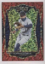 2021 Panini Select Premier Red Disco Prizm Carlos Correa #193 1b8
