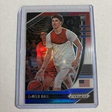 2020-21 Panini Prizm Draft Picks - LaMelo Ball #43 Red White & Blue Prizm (RC)