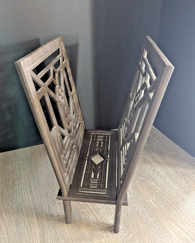 Vintage Frank Lloyd Wright Lake Geneva Tulip Window Magazine Rack
