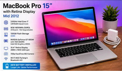 MacBook Pro Retina Mid2012 15インチ 動作品 Macbook Pro 15 2012 for sale - eBay