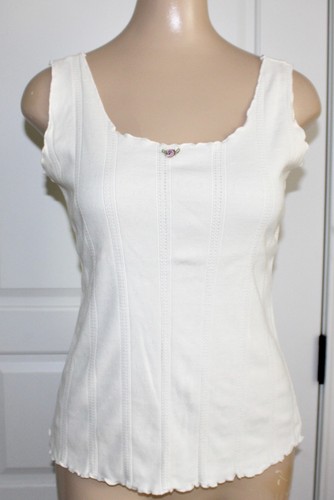 Carole Little Shabby Chic Boho Creme Ripp Top Gr. Medium - Bild 2 von 11