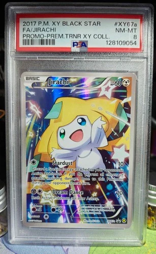 2017 Pokemon Black Star Jirachi Full Art #XY67a XY Promos NM-MT PSA 8