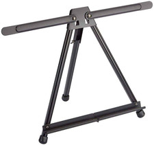 Adjustable Black Aluminum Table Top Display Easel with Extension Arm