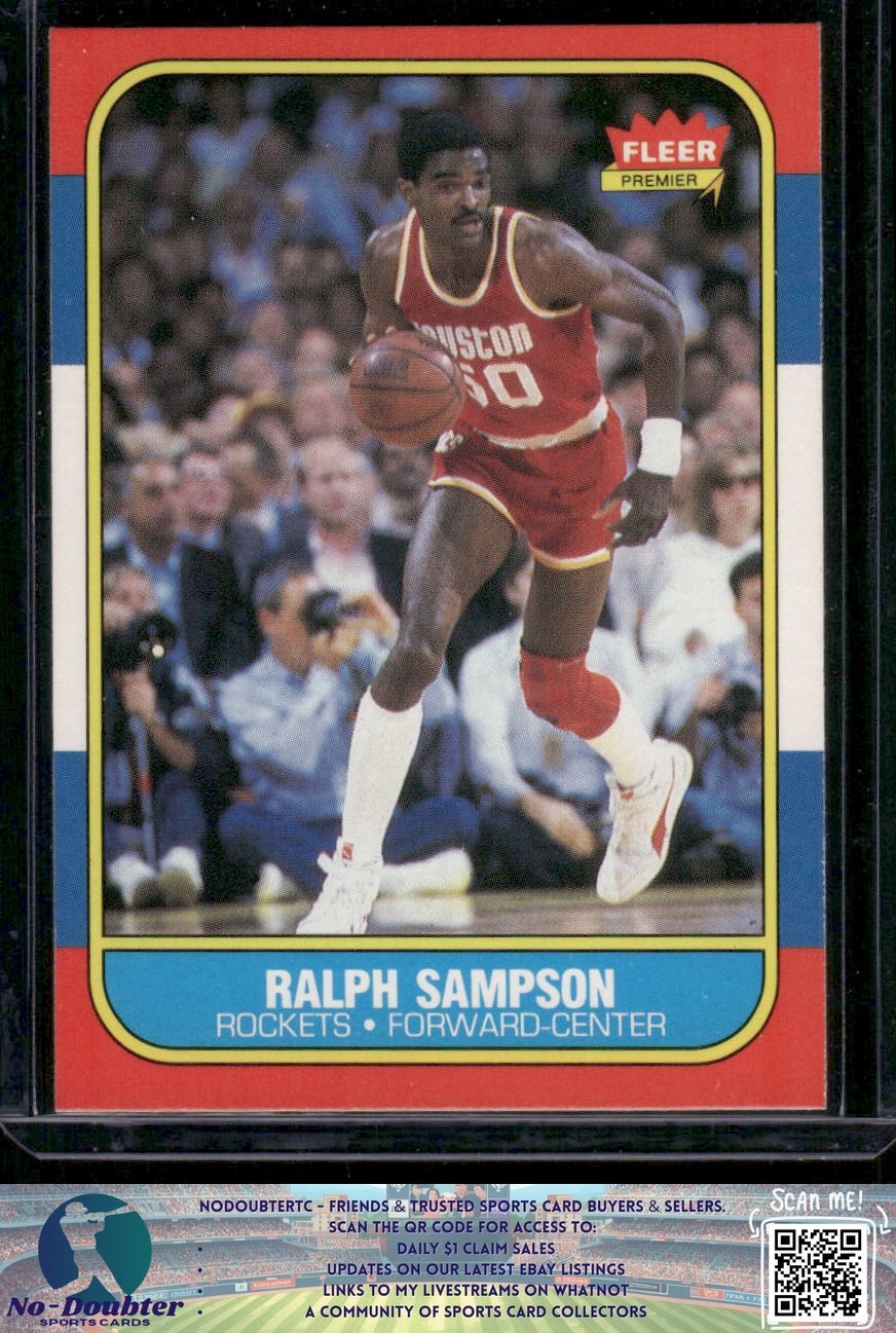 1986-87 Fleer #97 Ralph Sampson Houston Rockets NM PO.86