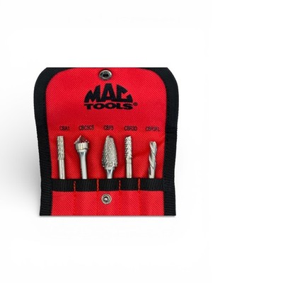 Mac Tools CB5S Mehrzweck 5-teiliges Hartmetallfrässtift-Set CBA1 CBC5CS CBF5 CBR3D CBR3FL