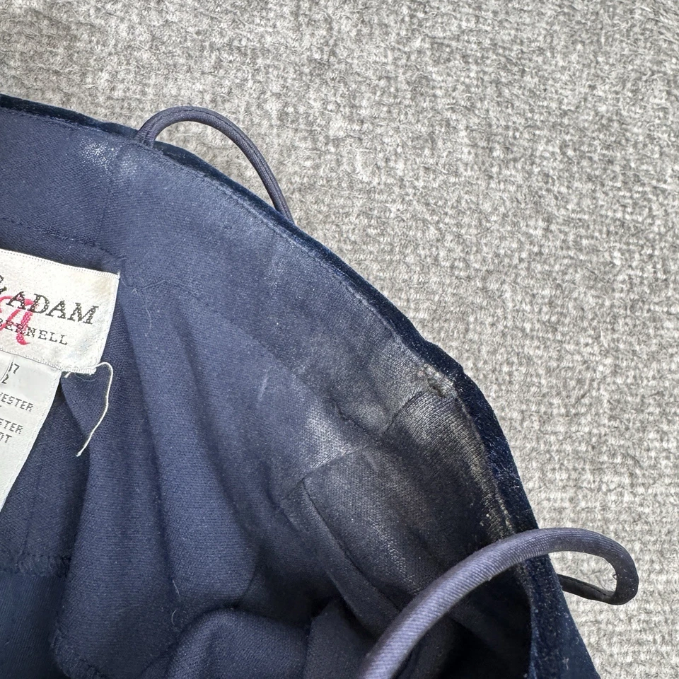 Vintage Betsy And Adam Midi Velvet Dress Women’s 4 Blue Beaded Whimsigoth Formal - Image 3 of 4