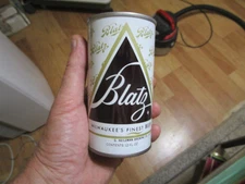 Minty Blatz 12 Oz Straight Steel Pull Tab Beer Can Heileman 5 Cities 43-21