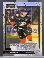 O-Pee-Chee 2023-24 Platinum Marquee Rookie Leo Carlsson Anaheim Ducks #293