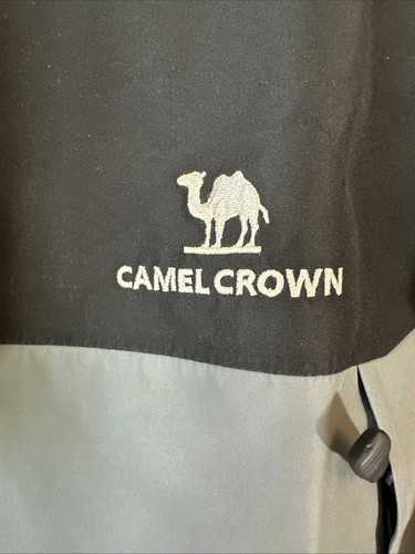 CAMEL CROWN Snow Waterproof Ski Jacket Hood Windproof Blk Grey 3XL Single Layer - Picture 2 of 9