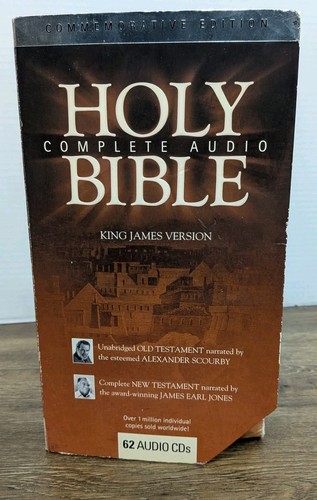 Holy Bible Complete Audio King James Version Commemorative Edition 62 CD Set NEU