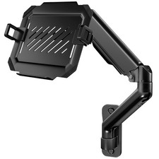 2-in-1 Laptop Wall Mount with Detachable Tray | Gas Spring Adjustable Arm for...