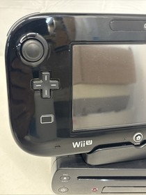 Nintendo Wii U 32GB Black Console Deluxe Bundle 3 Games Zelda Mario TESTED!!
