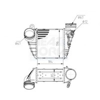 LadeluftküHler FüR Audi A3 Seat Leon Skoda Octavia I VW Bora 00-06 1J0145803E