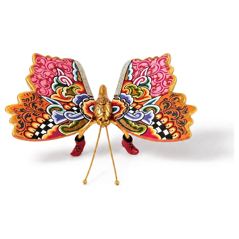 FARFALLA Statua Scultura Tom's Drag 4596 Cio-Cio Madame Butterfly 22 cm Pop Art