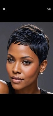 Shot Pixie Cut Curly Wave Human Hair Weg For Women