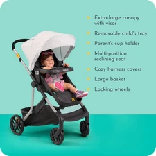 Century 2164606 Swap On Modular Stroller Berry - Eco-Friendly, Compact,
