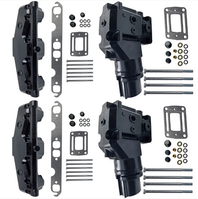 For Volvo Penta 5.0L 5.7L Exhaust Manifold Riser Elbow Kit 1994+ 3847501 3862664