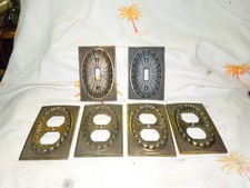 6 Vintage American Tack & Hardware Co. 1974  Light Switch Outlet Cover 53D/ 53T