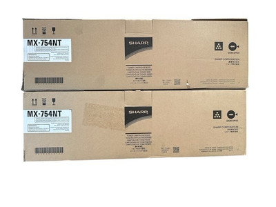 LOT OF 2! GENUINE SHARP MX-754NT (MX-M654N) BLACK TONER CARTRIDGE