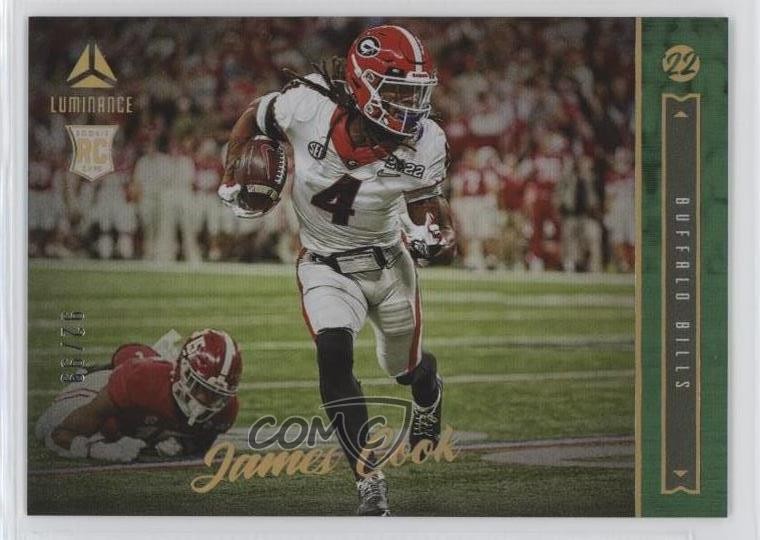 2022 Panini Luminance Rookie Green 92/99 James Cook #181 1l2