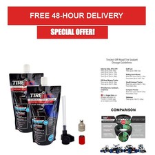 TireJect Off-Road Tire Sealant Kit, Instant Flat Repair Prevention, 20oz