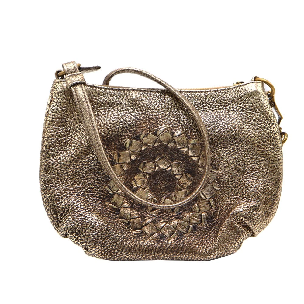Bottega Veneta — Bottega Veneta Shoulder Bag 196484 VCBGO 2024 Leather Gold Women's #KNB1792