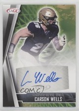2022 SAGE Low Series Black Carson Wells #A-CW Auto 0q3