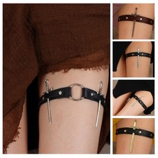 Cosplay Dark Harajuku Leg Garter with Swords for LARP Performances