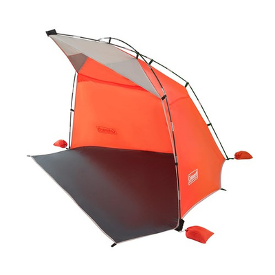 #ad Coleman Skyshade Large Portable Sun Shelter Easy Setup Pre Attached Poles $104.98