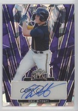 2024 Leaf Metal Auto Purple Crystals 5/7 Eric Bitonti #BA-EB1 Auto 4z8