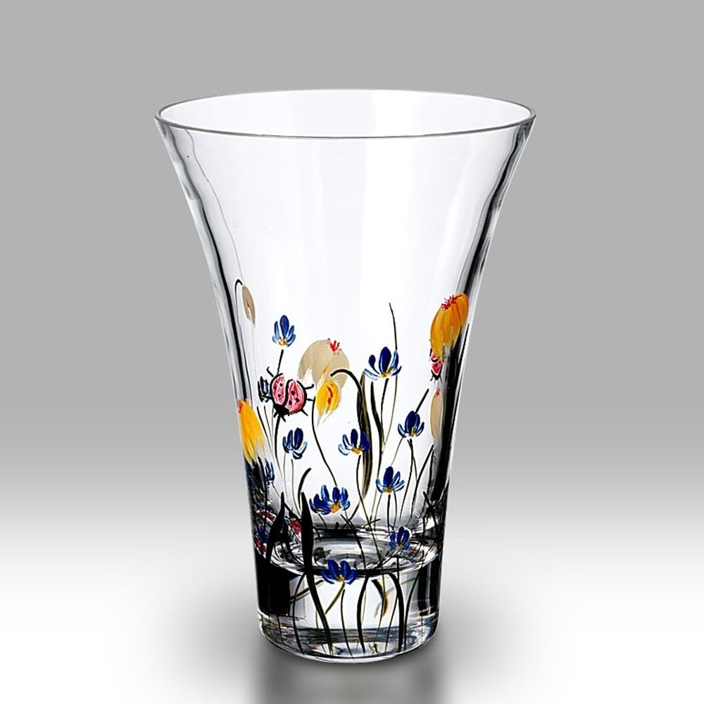 Nobile Glassware Ladybird Garden Flared Glass Vase 2206-21