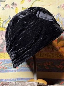 Vintage 1940s Roberta Bernays Black Velvet Turban Hat Union Made w Box Roberta Bernays Hat - Etsy Australia main image 3