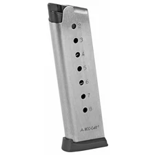 Mecgar 8 Rounds 45 ACP Magazine For 1911 Government Silver Finish - MGCG4508SPF