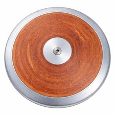 Olympic Wood Discus 2kg - Competition  Practice, Steel Rim, 60-70 Rim Weight