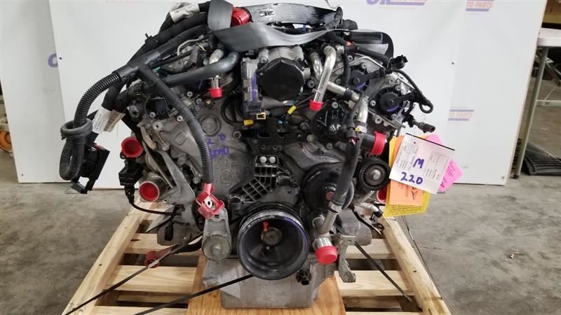 3.0L ENGINE ASSEMBLY WITH TURBOS 2017 MASERATI QUATTROPORTE S GRAN LUSSO RWD 46K