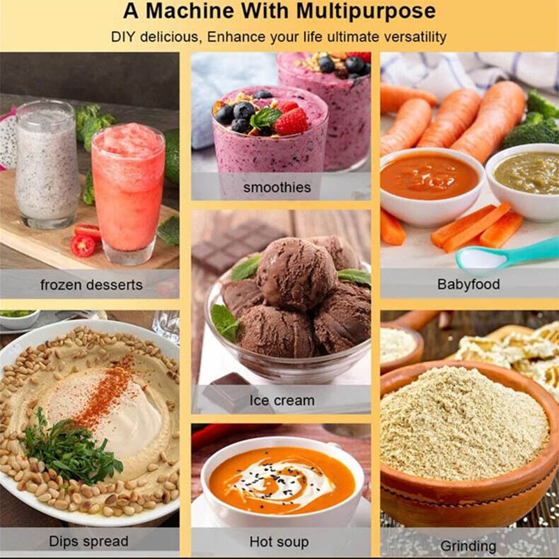 2L Commercial Food Blender Juicer Mixer Crusher Processor Grinder 4500W Maker UK