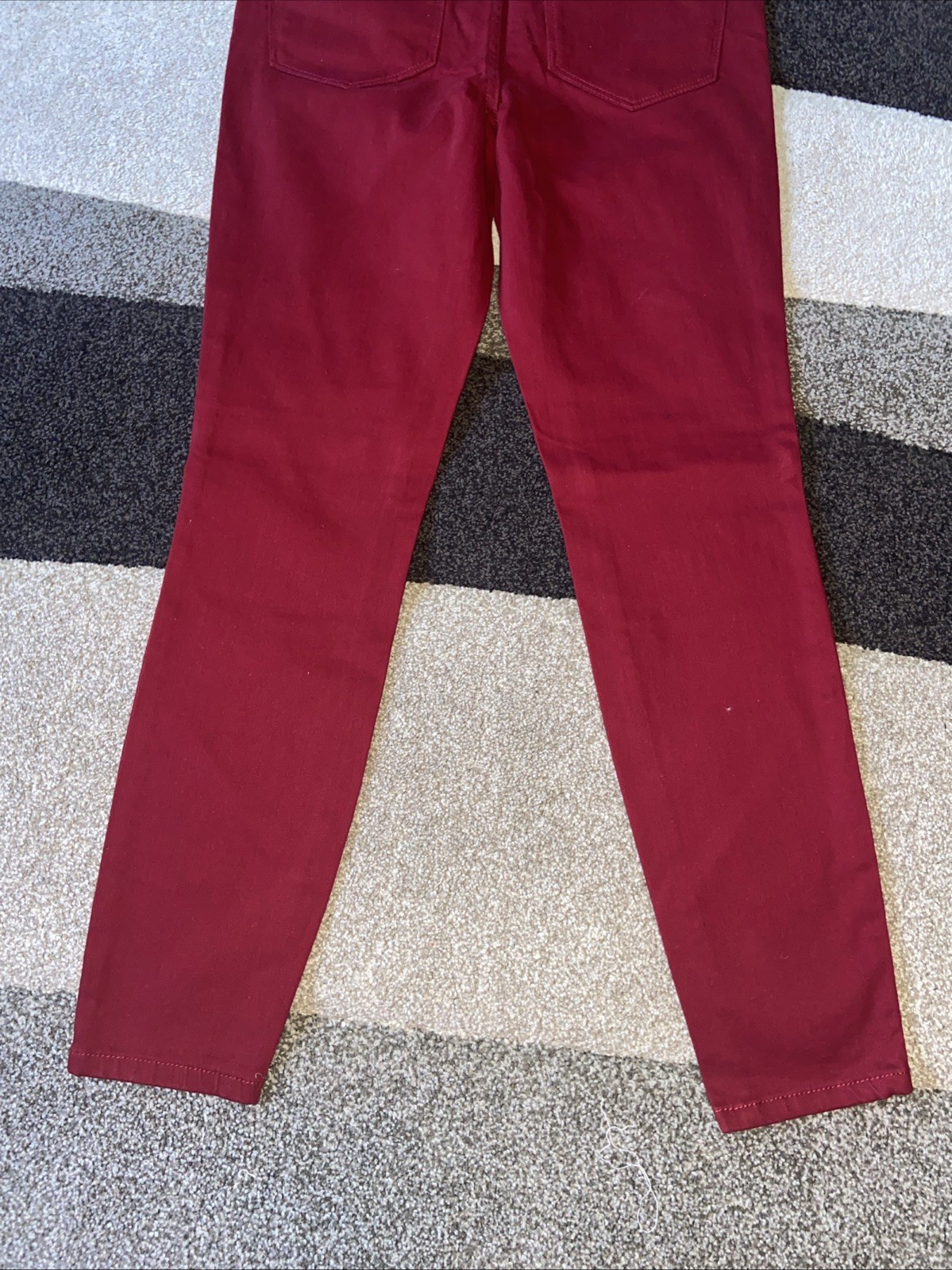 TOMMY HILFIGER Womens Tribeca Skinny Cropped Jeans Red Sz 4 NEW thumbnail 8