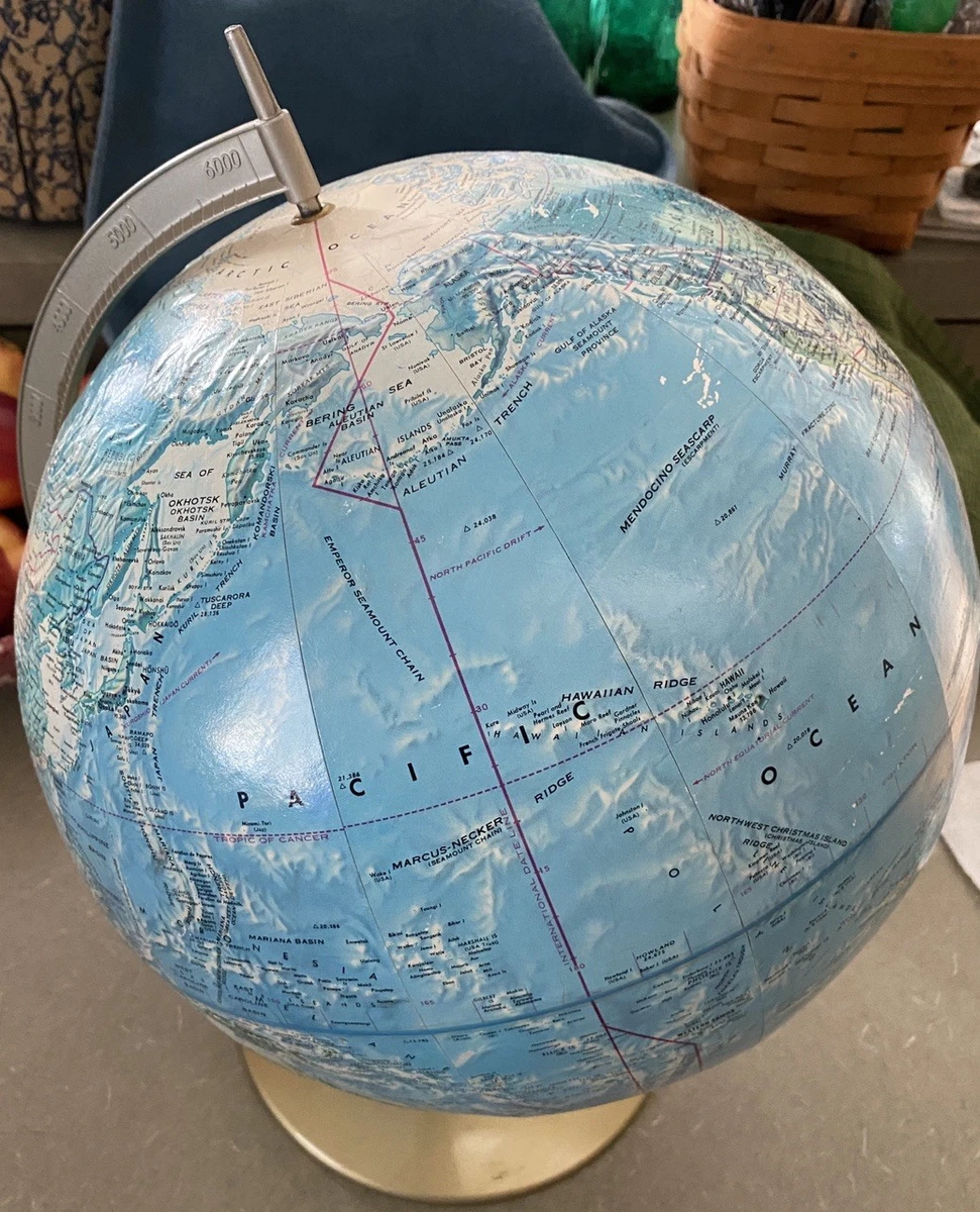 Rand McNally & Co. 9 to 12in. Inches Diameter Antique World Globes