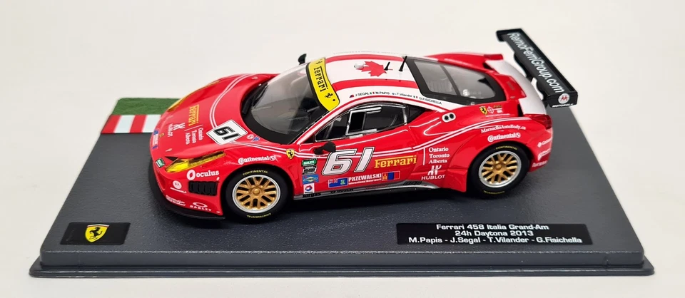 Литая модель гоночного автомобиля Altaya 1:43 Ferrari 458 Italia Grand Am Daytona 2013 No61 - Изображение 4 из 4