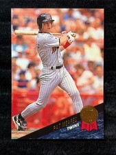 1993 Leaf Pat Meares Minnesota Twins Baseball Card #451 Gold Rookie Edition
